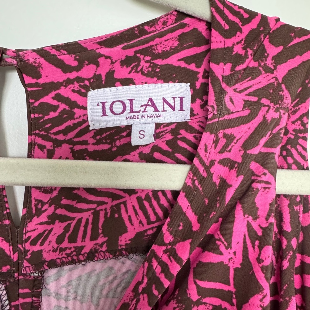 “IOLANI HAWAIIAN Pink Floral Maxi Dress, size small - Picture 2 of 5